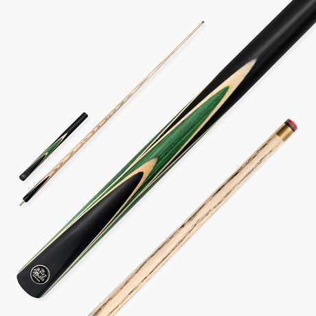 Baize Master 3/4 CRUCIBLE Hand Spliced 57 Inch Ash Snooker Pool Cue with 9.5mm Tip + Mini Butt Extension