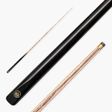 Baize Master CLASSIQUE 57 Inch One Piece Ebony Butt English Pool Cue with Baize Master Pro Impact 8.5mm Tip