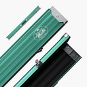 Baize Master Pro Line Wide 3/4 3 Slot Luxury Aluminium Snooker and Pool Cue Case - Holds 2 Cues