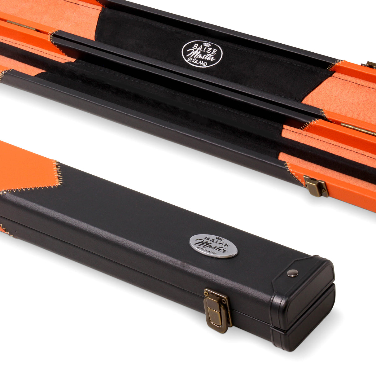 Baize Master 1 Piece ARROW Snooker Pool Cue Case with Plastic Ends - Holds 2 Cues