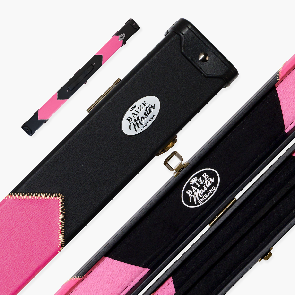 Baize Master Deluxe ARROW 2 Piece Snooker Pool Cue Case with Matching Colour Interior Baize Master