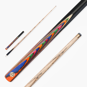 Baize Master Prism Centurion 58 Inch 3/4 Joint Hand Spliced Snooker and Pool Cue with 9.5mm Pro Impact Hybrid Tip Baize Master