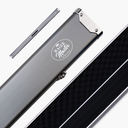 Baize Master SATIN LINE One Piece Luxury Snooker Pool Cue Case - Holds 3 Cues