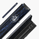 Baize Master Woodgrain 1 Piece 3 Slot Aluminium Snooker and Pool Cue Case - Holds 2 Cues + Extensions