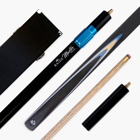 Baize Master Challenger 57" 2-Piece Cue - 9.3mm Tip with Case, Extension & Mini Butt
