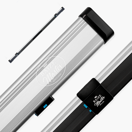 Baize Master Fusion One Piece 2 Slot Luxury Aluminium Snooker and Pool Cue Case with Trigger™ Lock – Holds 2 x One Piece Cues Baize Master