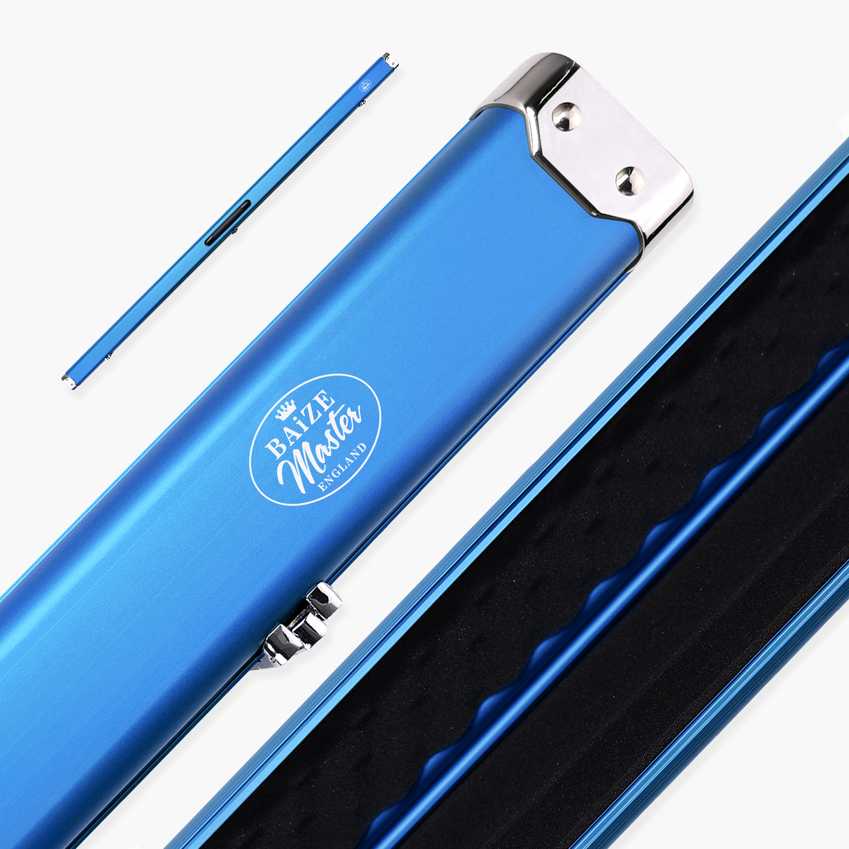 Baize Master SATIN LINE One Piece Luxury Snooker Pool Cue Case - Holds 2 Cues