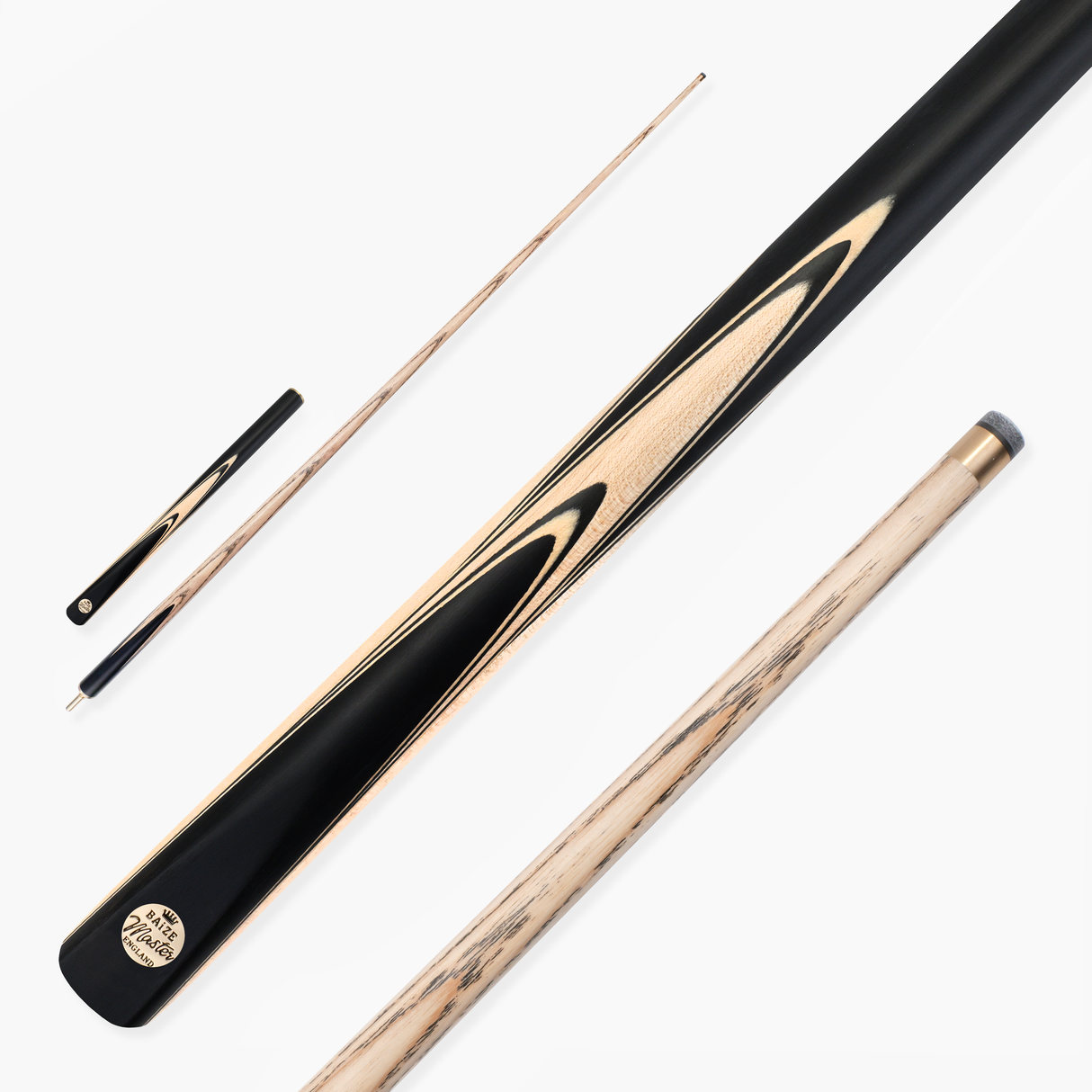 Baize Master Lunar Marksman ¾ Joint English Pool Cue with 8.5mm Baize Master Pro Impact Hybrid Tip