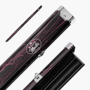 Baize Master Woodgrain 1 Piece 2 Slot Aluminium Snooker and Pool Cue Case - Holds 2 Cues