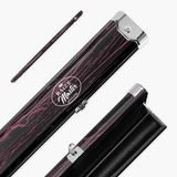 Baize Master Woodgrain 1 Piece 2 Slot Aluminium Snooker and Pool Cue Case - Holds 2 Cues