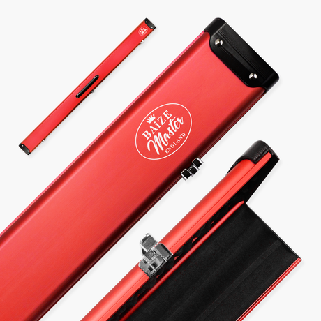 Baize Master Summit One Piece Three Slot Luxury Aluminium Snooker and Pool Cue Case with Chunky Metal Ends – Holds 3 x One Piece Cues