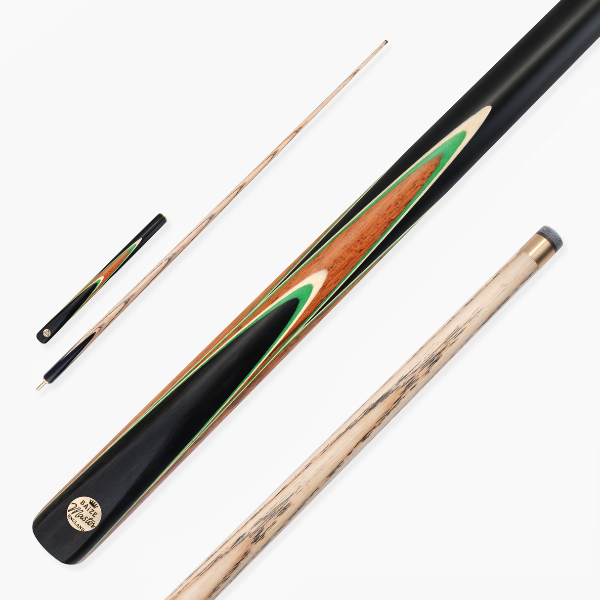 Baize Master Forest Marksman ¾ Joint English Pool Cue with 8.5mm Baize Master Pro Impact Hybrid Tip