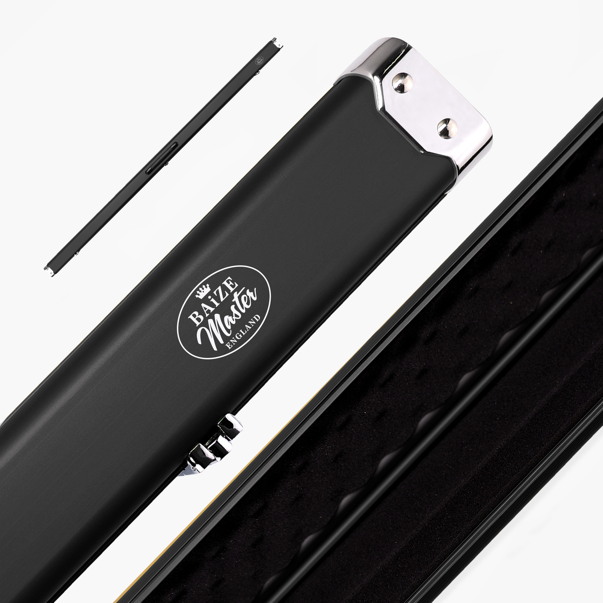 Baize Master SATIN LINE One Piece Luxury Snooker Pool Cue Case - Holds 2 Cues