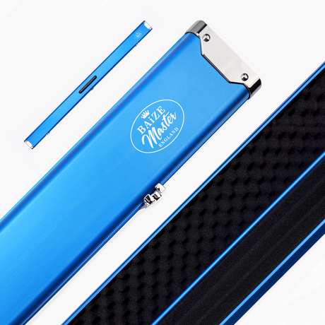 Baize Master SATIN LINE Pro Aluminium 3/4 Luxury Snooker Pool Cue Case – Holds Two ¾ Joint Cues