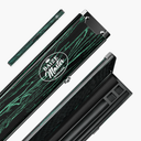 Baize Master Woodgrain 1 Piece 3 Slot Aluminium Snooker and Pool Cue Case - Holds 2 Cues + Extensions