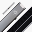 Baize Master SATIN LINE Pro Aluminium 3/4 Luxury Snooker Pool Cue Case – Holds Two ¾ Joint Cues