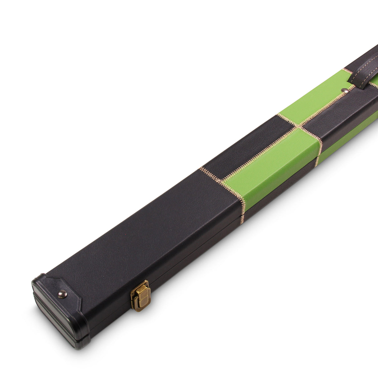 Deluxe 3/4 CHEQUERED Cue Case with Plastic Ends and Horizontal Chalk Compartment