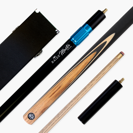 Baize Master Challenger 57" 2-Piece Cue - 9.3mm Tip with Case, Extension & Mini Butt