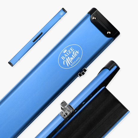 Baize Master Summit One Piece Three Slot Luxury Aluminium Snooker and Pool Cue Case with Chunky Metal Ends – Holds 3 x One Piece Cues
