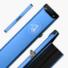 Baize Master Summit One Piece Three Slot Luxury Aluminium Snooker and Pool Cue Case with Chunky Metal Ends – Holds 3 x One Piece Cues