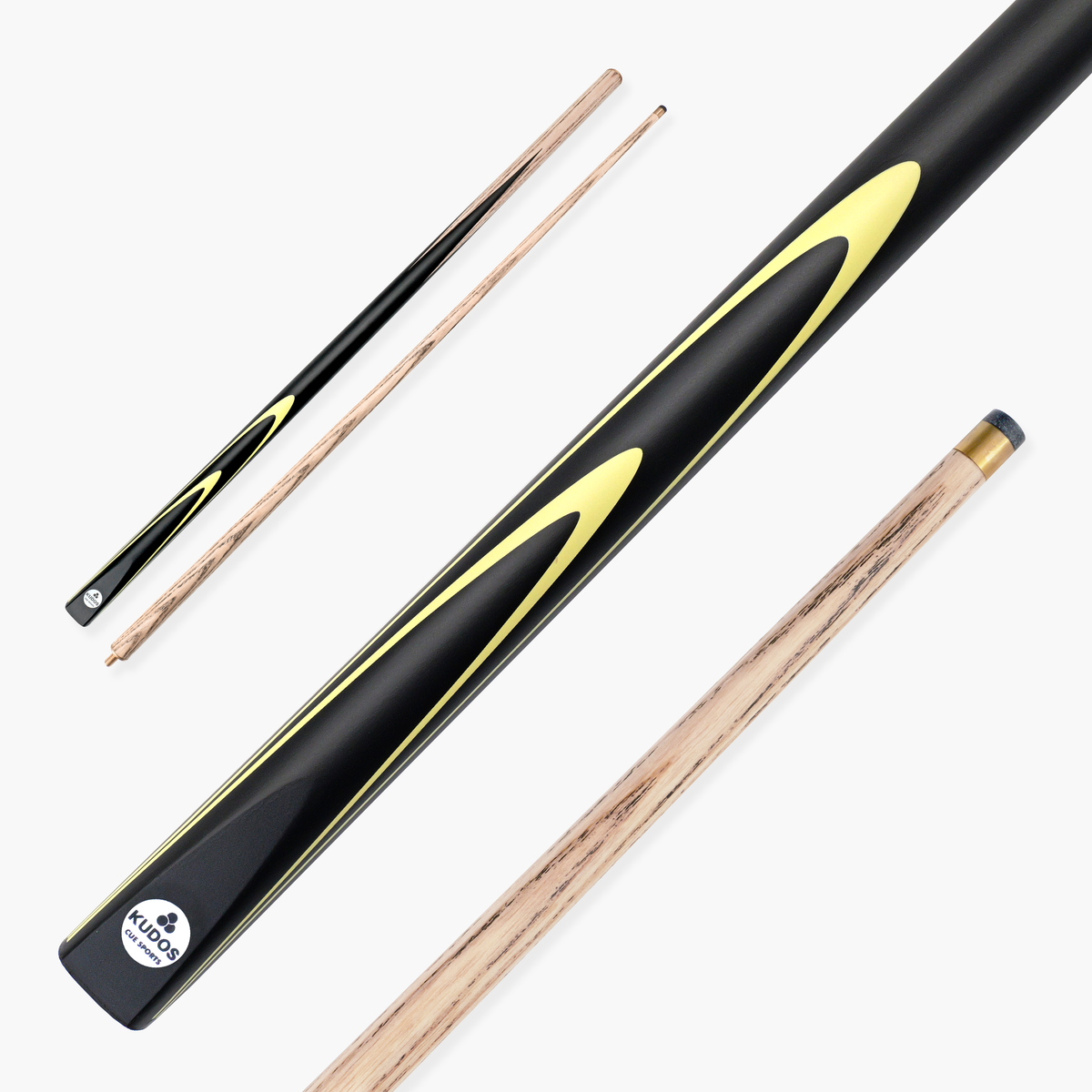 Kudos Pulse 57 Inch 2 Piece Heavy Weight Snooker and Pool Cue with 9.5mm Tip