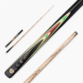 Baize Master Mint Centurion 58 Inch 3/4 Joint Hand Spliced Snooker and Pool Cue with 9.5mm Pro Impact Hybrid Tip Baize Master