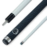 PowerGlide Quanta 57 Inch 2 Piece Carbon Fiber Low Deflection Pool Cue 10mm Tip