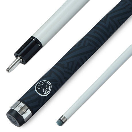 PowerGlide Quanta 57 Inch 2 Piece Carbon Fiber Low Deflection Pool Cue 10mm Tip