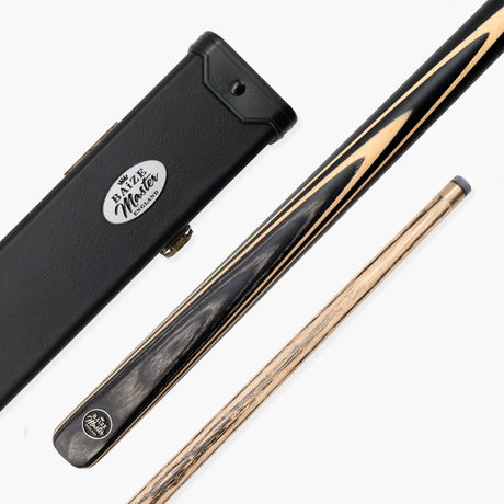 Baize Master BLACKLINE CLASSIC 2 Piece English Pool Cue and Case Set 8.5mm Pro Impact Tip
