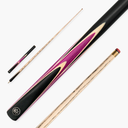 Baize Master 3/4 CRUCIBLE Hand Spliced 57 Inch Ash Snooker Pool Cue with 9.5mm Tip + Mini Butt Extension