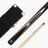 Jonny 8 Ball Sniper 2 Piece English Pool Cue and Case Set 8mm Pro Tip With Black Hard Case