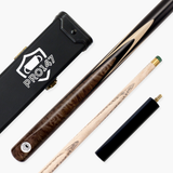 PRO147 Maple Eclipse 3/4 Joint Snooker and Pool Standard Cue and Case Set with 9.5mm Green Layered Tip