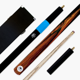 PRO147 Pearl Series Fire 57 Inch 2 Piece Snooker Pool Cue and Case Set 9.5mm Pro Leather Tip