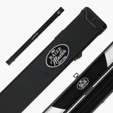 Baize Master Plain Black Deluxe Snooker and Pool Cue Case for 51 Inch Cues – Holds Two 1 Piece 51 Inch Cues