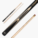 Stan Moody Signed Baize Master Crucible 57" 2 Piece Centre Joint Ash Cue – Crucible Debut Edition - Grey