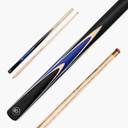 Baize Master CRUCIBLE 57 Inch 2 Piece Centre Joint Ash Snooker Pool Cue with 9.5mm Tip
