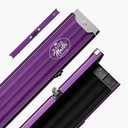 Baize Master Pro Line Wide 3/4 3 Slot Luxury Aluminium Snooker and Pool Cue Case - Holds 2 Cues