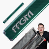 FFGM The Rocket Ronnie O'Sullivan 1 Piece 3 Slot Ultra Luxury Green Snooker and Pool Cue Case - Holds 3 x One Piece Cues