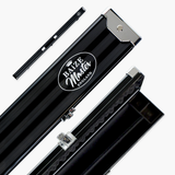 Baize Master BLACK 3/4 PRO LINE Aluminium Metal Ends Snooker Pool Cue Case - Holds 1 Cue