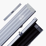 Baize Master WIDE GREY 3/4 PRO LINE Aluminium Metal Ends Snooker Pool Cue Case - Holds 2 Cues
