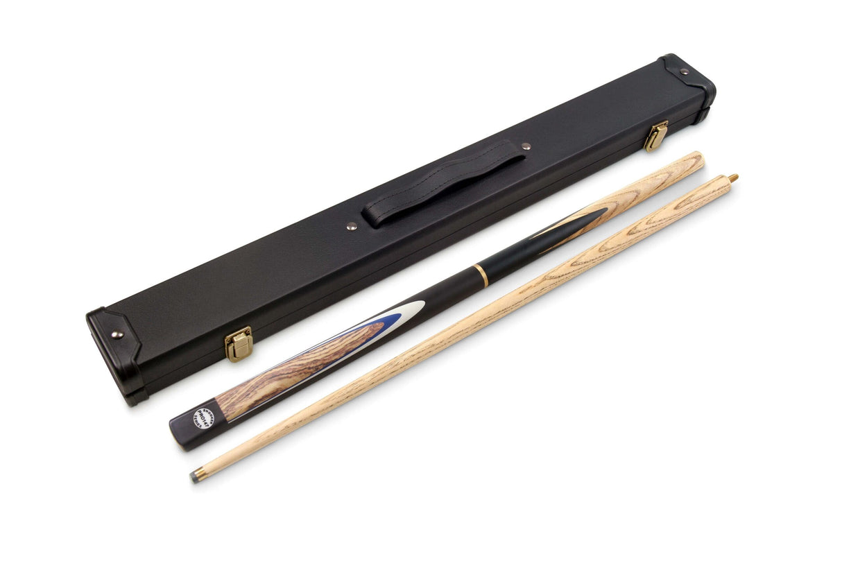 PRO147 Kingwood 48 Inch 3 Piece Kids Snooker Pool Cue and Case Set - With Deluxe Medium Hard Case PE Set 10mm Tip