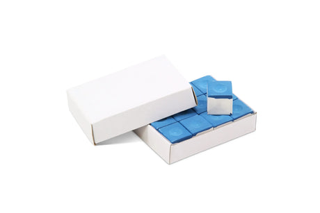 Funky Chalk Economy Snooker Pool Cue Chalk Box of 12 | Cue + Case