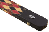 Baize Master 1 Piece DIAMONDS Luxury Round Ends Snooker Pool Cue Case with Studs - Holds 3 Cues
