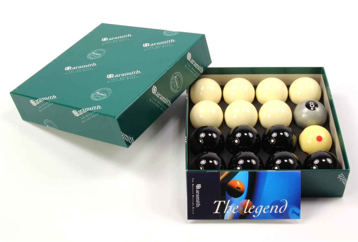 EXCLUSIVE! Aramith SILVER 8 BALL Edition BLACK & WHITE Pool Balls - PRO CUP Cue Ball