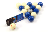 Aramith SILVER 8 BALL Edition BLUE & WHITE Pool Balls - PRO CUP Cue Ball