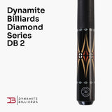 Dynamite Billiards DB2 Nitro Carbon Fiber American Pool Cue – 11.9mm HOW Black Tip – Designed by Darren Appleton