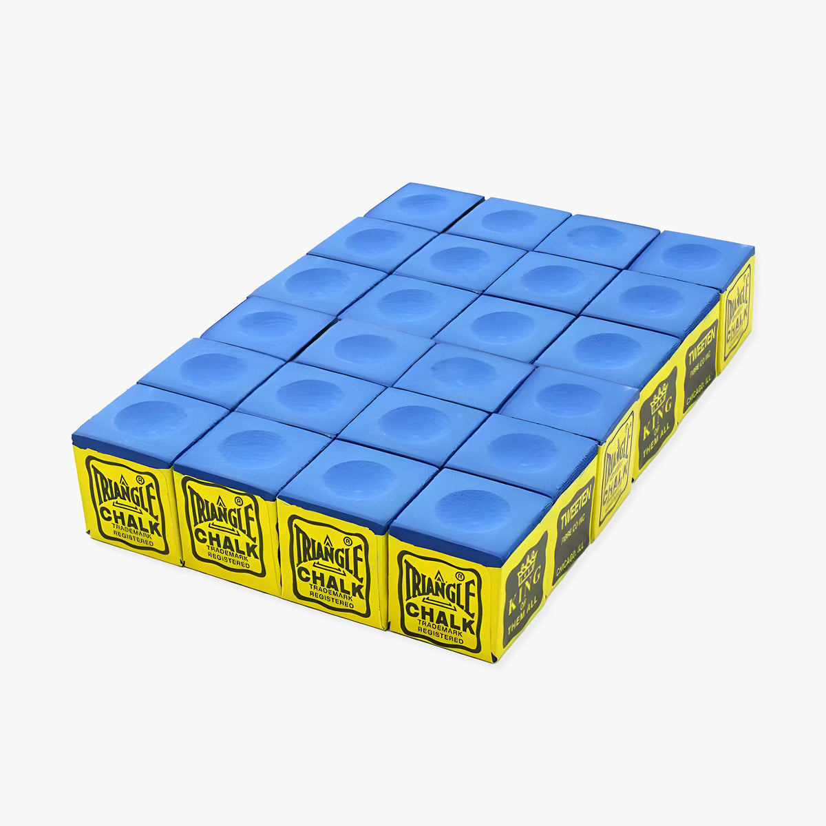 24 Pieces BLUE Triangle Snooker or Pool Chalk - Worlds Most Popular Chalk! Tweeten