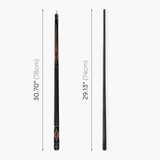 Dynamite Billiards DB2 Nitro Carbon Fiber American Pool Cue – 11.9mm HOW Black Tip – Designed by Darren Appleton