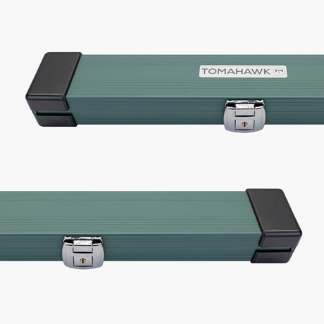 Tomahawk Eco 3/4 Aluminium Lockable Snooker and Pool Cue Case – Holds One 3/4 Joint Cue + Extensions Tomahawk