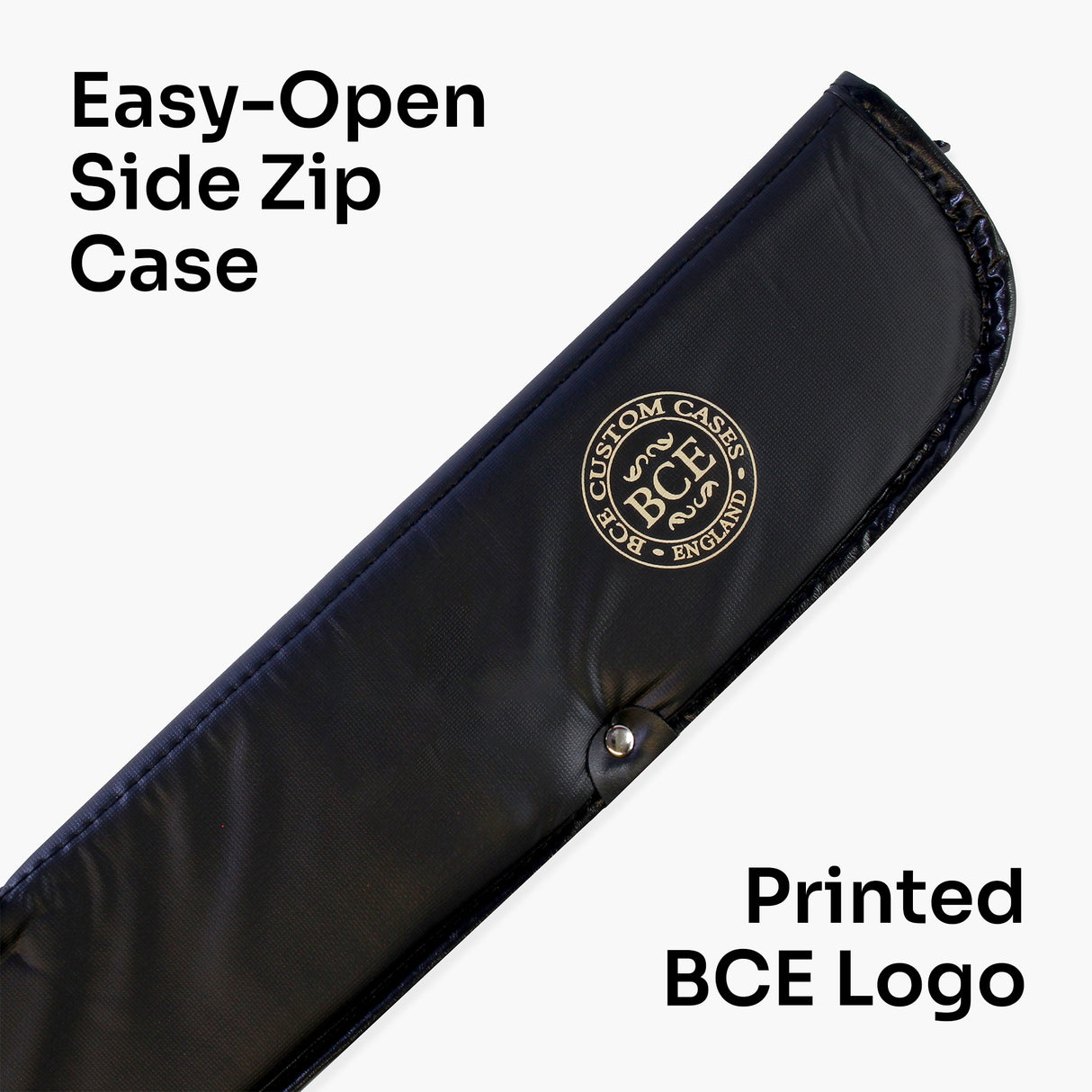 BCE Mark Selby Simulated Graphite Metallic BLACK Snooker & Pool Cue & BCE SOFT Case